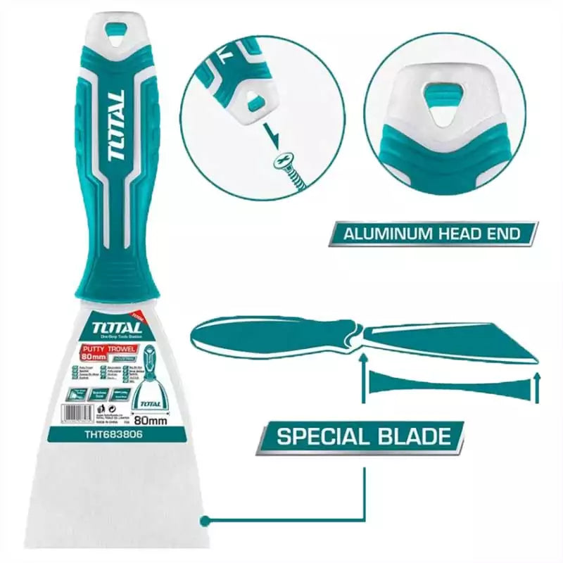 Total 3" Aluminum Putty Trowel THT683806 Total